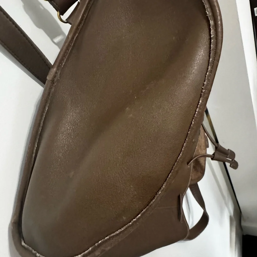 Coach Brown Leather Rucksack Backpack style 9943 - Picture 4 of 5